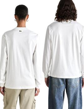 Camiseta Lacoste de manga larga unisex con logo en el pecho