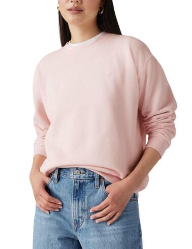 Sudadera Levi's® de cuello redondo para mujer con logotipo