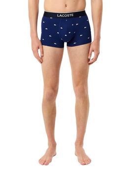 Pack de 3 calzoncillos Lacoste de algodón elástico