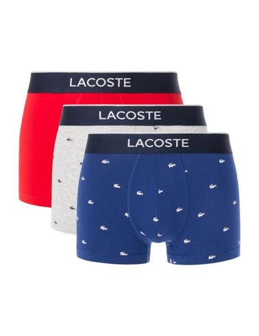 Pack de 3 calzoncillos Lacoste de algodón elástico