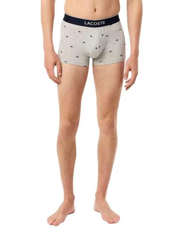 Pack de 3 calzoncillos Lacoste de algodón elástico