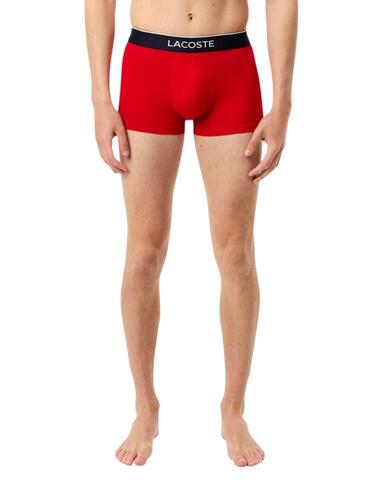 Pack de 3 calzoncillos Lacoste de algodón elástico