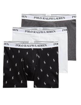 Pack de 3 calzoncillos Polo Ralph Lauren de algodón elástico