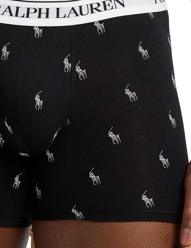 Pack de 3 calzoncillos Polo Ralph Lauren de algodón elástico