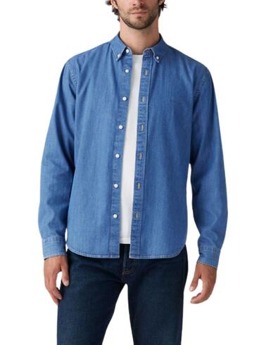 Camisa Levi's® vaquera de manga larga para hombre