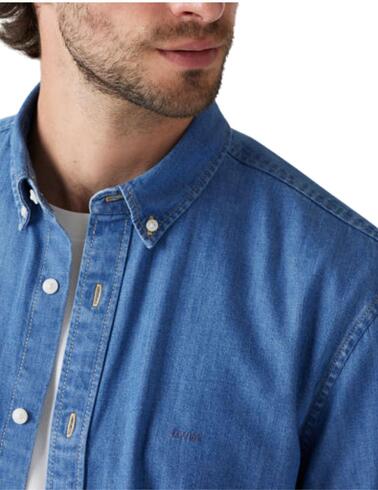 Camisa Levi's® vaquera de manga larga para hombre