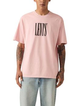 Camisetas Levi's® de manga corta gris para hombre con logoti