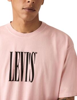 Camisetas Levi's® de manga corta gris para hombre con logoti