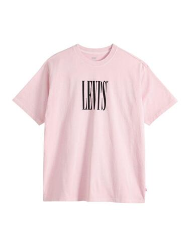 Camisetas Levi's® de manga corta gris para hombre con logoti