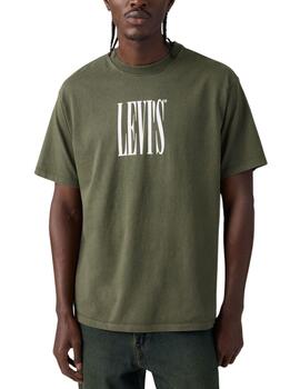 Camisetas Levi's® de manga corta gris para hombre con logoti