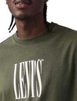 Camisetas Levi's® de manga corta gris para hombre con logoti