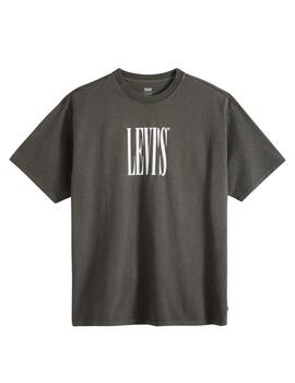 Camisetas Levi's® de manga corta gris para hombre con logoti