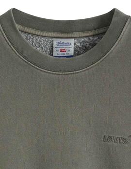 Sudadera Levi's® para hombre de cuello redondo en verde