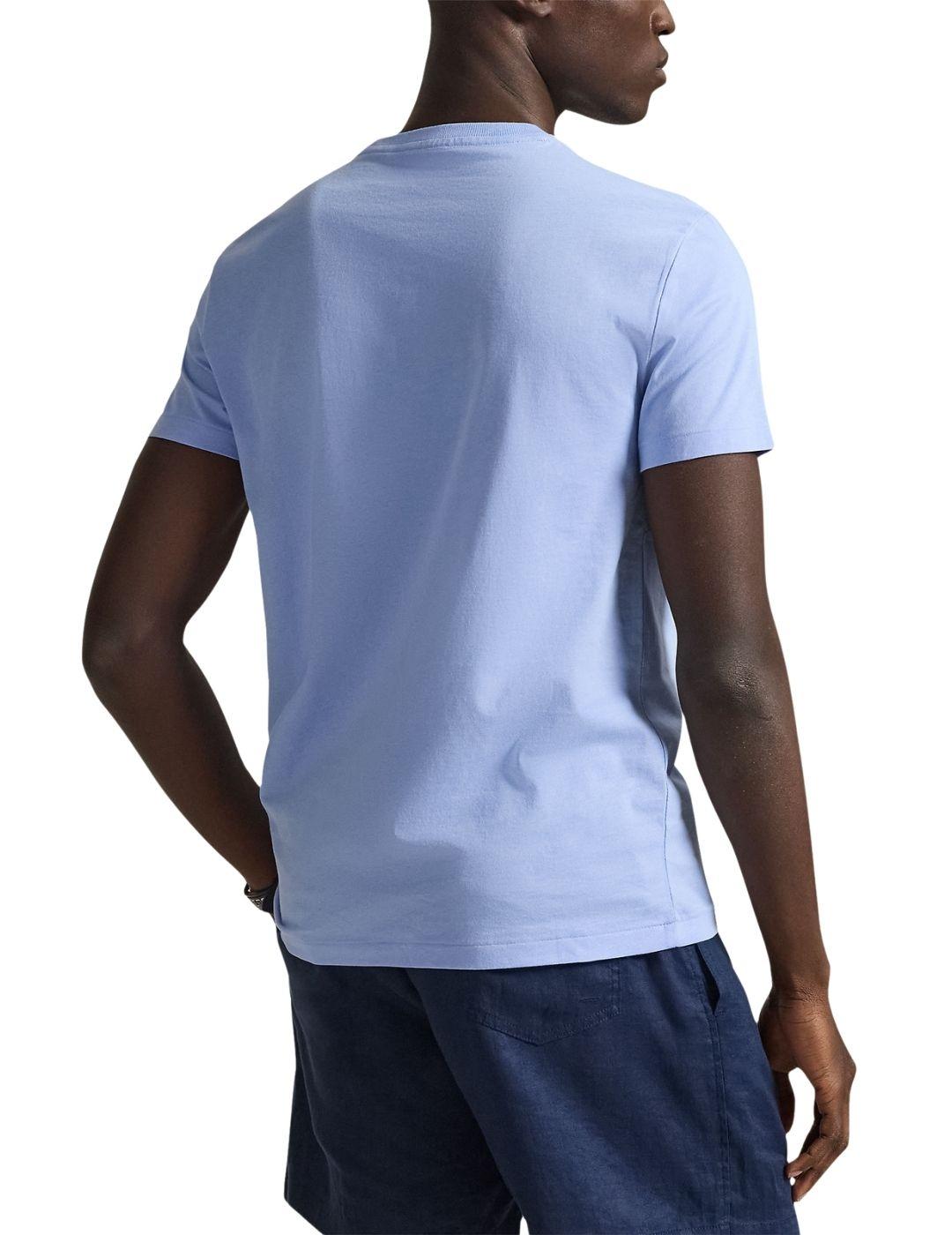 Camiseta Polo Ralph Lauren básica de manga corta celeste