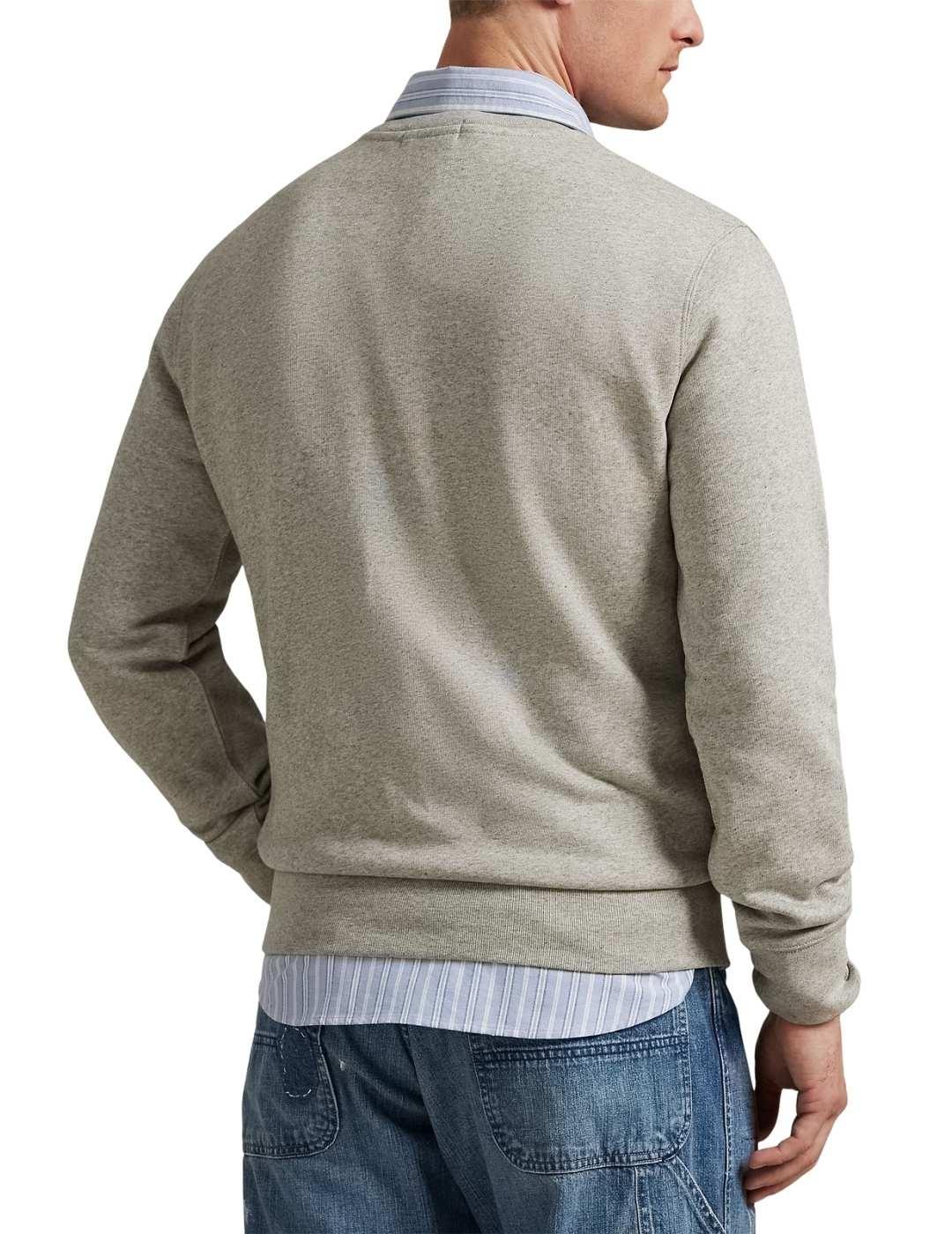 Sudadera Polo Ralph Lauren con Polo Bear en gris de hombre