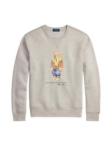 Sudadera Polo Ralph Lauren con Polo Bear en gris de hombre