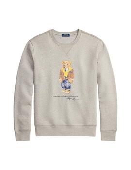 Sudadera Polo Ralph Lauren con Polo Bear en gris de hombre