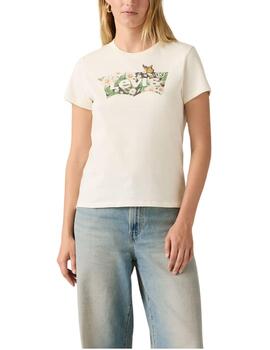 Camiseta Levi's® The Perfect Tee de mujer Egret Graphic