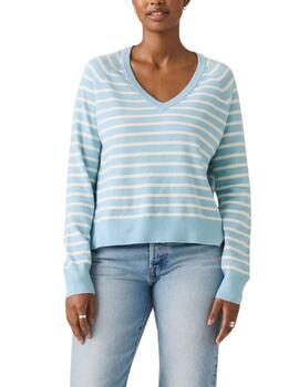 Jersey de rayas Levi's® de cuello pico a rayas para mujer