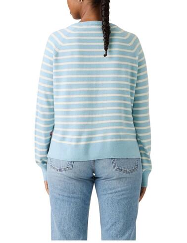 Jersey de rayas Levi's® de cuello pico a rayas para mujer