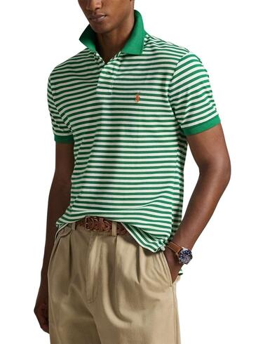 Polo de Polo Ralph Lauren de manga corta a rayas verdes