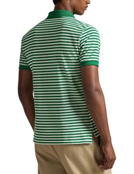 Polo de Polo Ralph Lauren de manga corta a rayas verdes