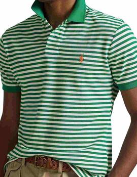 Polo de Polo Ralph Lauren de manga corta a rayas verdes