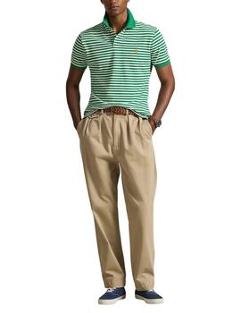 Polo de Polo Ralph Lauren de manga corta a rayas verdes