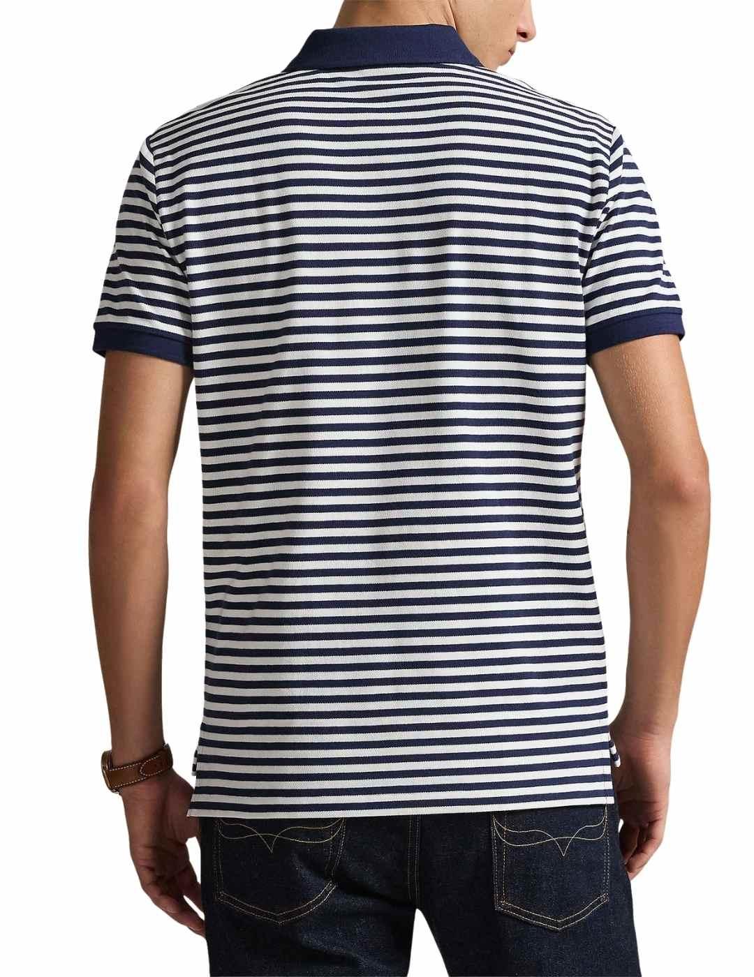 Polo de Polo Ralph Lauren de manga corta a rayas marino