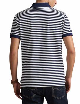 Polo de Polo Ralph Lauren de manga corta a rayas marino