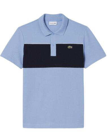 Polo Lacoste de manga corta con diseño color block de hombre