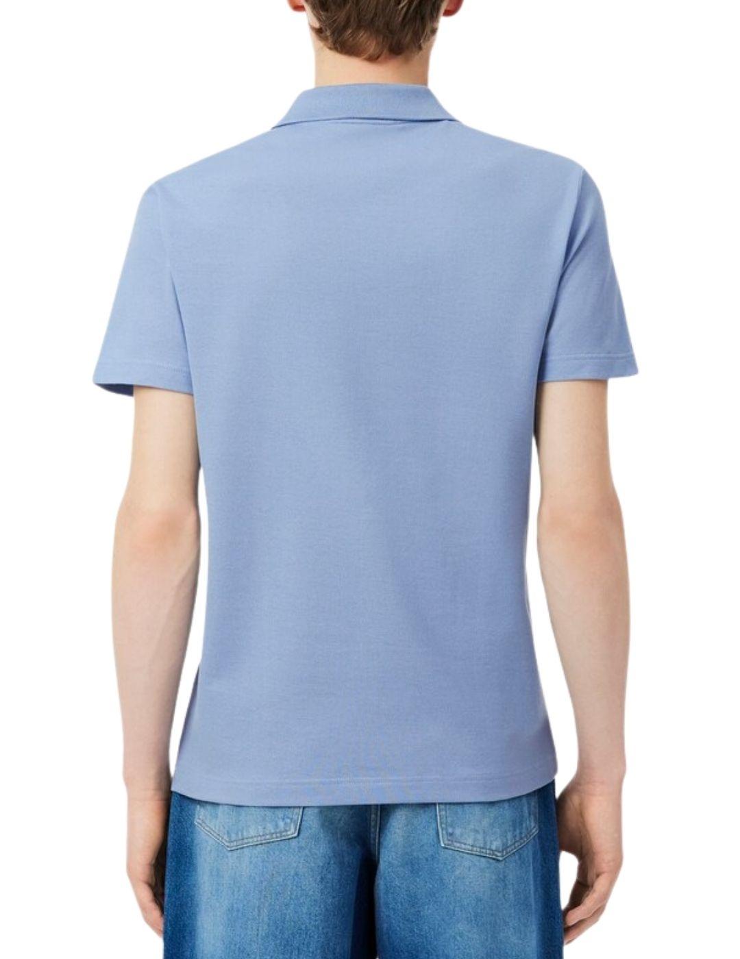 Polo Lacoste de manga corta con diseño color block de hombre