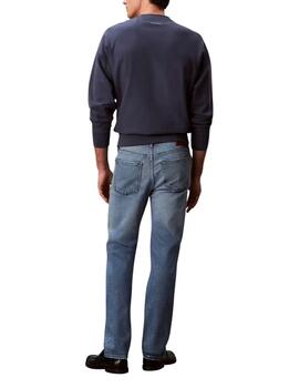 Pantalón vaquero Calvin Klein standard straight azul