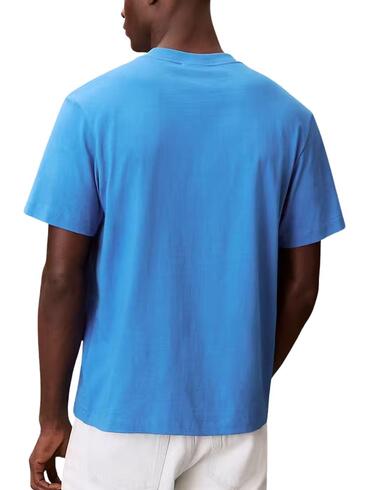 Camiseta Calvin Klein de manga corta en azulón de hombre