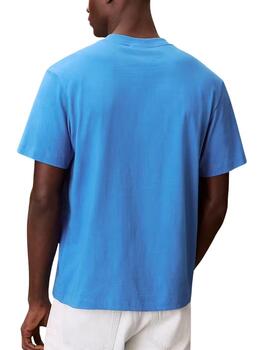 Camiseta Calvin Klein de manga corta en azulón de hombre