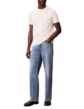 Camiseta Calvin Klein de manga corta en beige de hombre