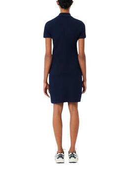 Vestido Lacoste polo de corte ajustado de minipiqué elástico