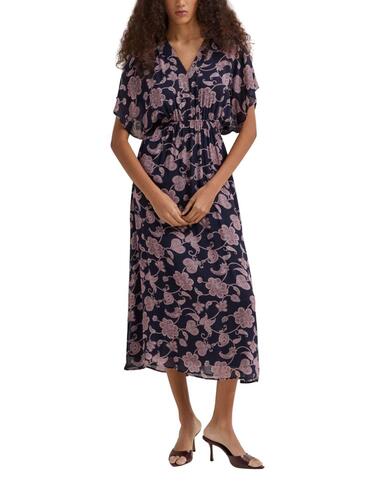 Vestido estampado Lion of Poches con mangas murciélago