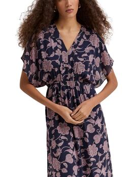 Vestido estampado Lion of Poches con mangas murciélago