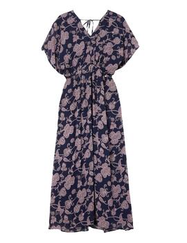 Vestido estampado Lion of Poches con mangas murciélago