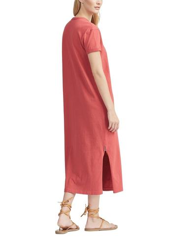 Vestido Polo Ralph Lauren estilo camiseta de algodón rojo