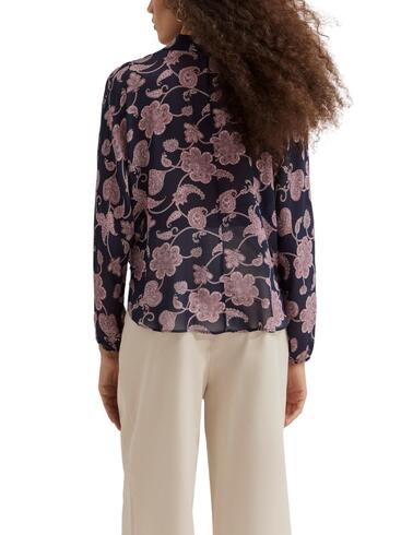 Blusa estampada Lion of Porches en marino de mujer