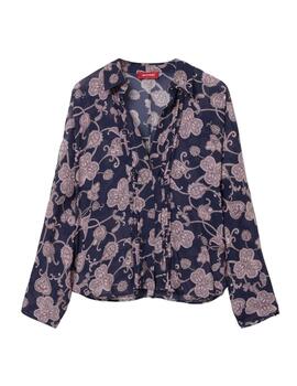 Blusa estampada Lion of Porches en marino de mujer