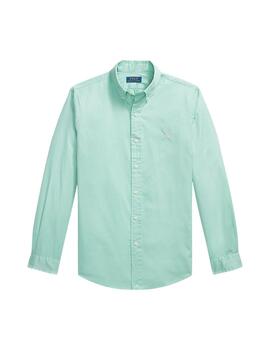 Camisa Polo Ralph Lauren Custom Slim Fit de algodón verde
