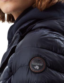 Anorak Napapijri Aerons Long para mujer azul marino