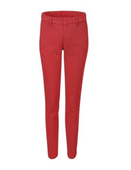 Pantalón chino coppred Lion of Porches rojo de mujer