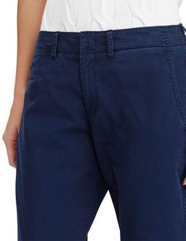 Pantalón chino elástico Polo Ralph Lauren marino de mujer