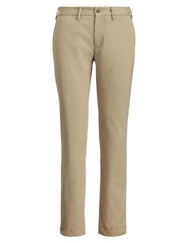 Pantalón chino elástico Polo Ralph Lauren verde de mujer