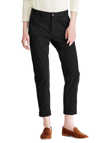 Pantalón chino elástico Polo Ralph Lauren negro de mujer