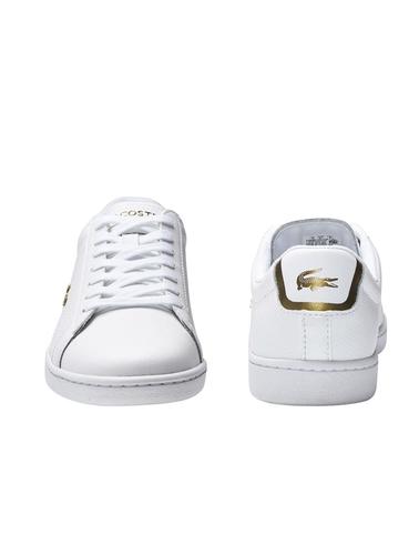 Zapatillas Lacoste de mujer Carnaby Evo de piel napa blancas